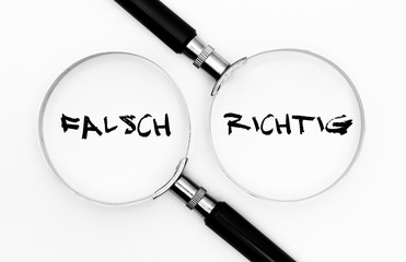 Falsch oder richtig