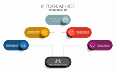 Infographic design template with place for your data. Vector illustration.