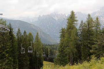 Auronzo di Cadore, Italy: Mountain lift in the summer.