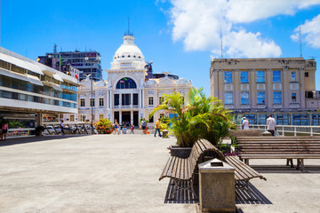 Obraz premium Salvador, Brazil, Rodin Palace of art in Bahia. The Palace of arts Rodin in Bahia is a famous art Museum located in the Brazilian city of Salvador, the capital of the state of Bahia.