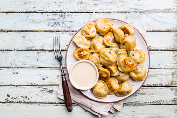 Delicious fried dumplings