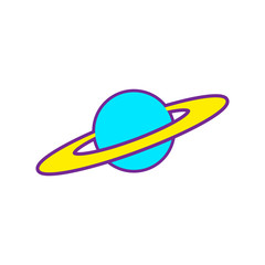 saturn planet vector illustration