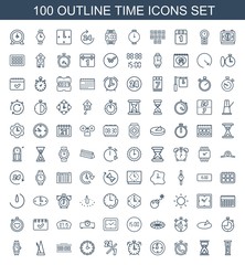 100 time icons