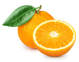Orange fruits isolated