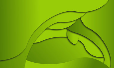 abstract background with green leaves
