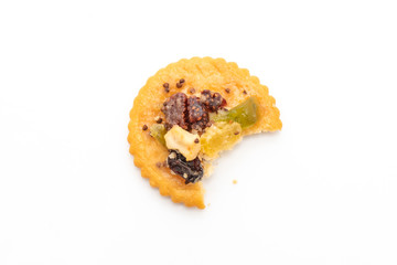 cracker biscuit with dried fruits