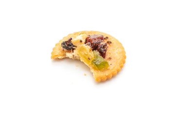 cracker biscuit with dried fruits