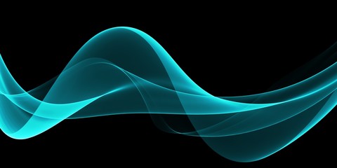 Abstract Soft Color Blue Wave Background