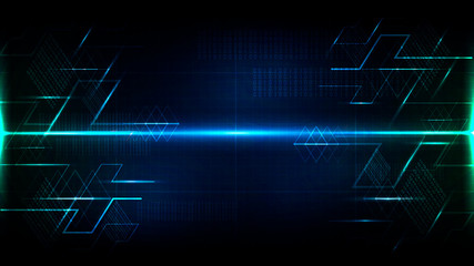 Abstract digital technology future cyberspace background vector