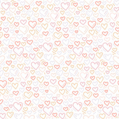 Hand drawn doodle seamless pattern background texture