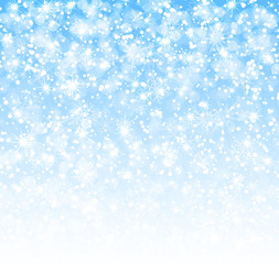 Winter background with snowflakes vector