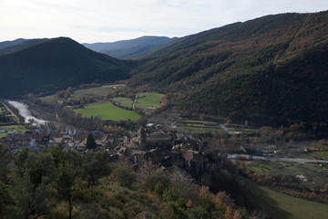 Fototapeta premium Boltaña. Village of Huesca in Aragon, Spain