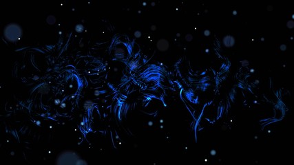 Dust Particles Background. Trails Particles Background