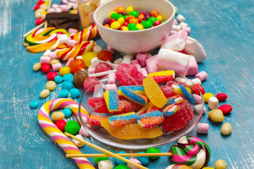 A lot of colorful candy