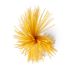 pasta on white background