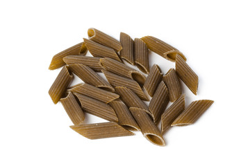 pasta on white background