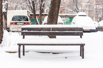Bench on the street