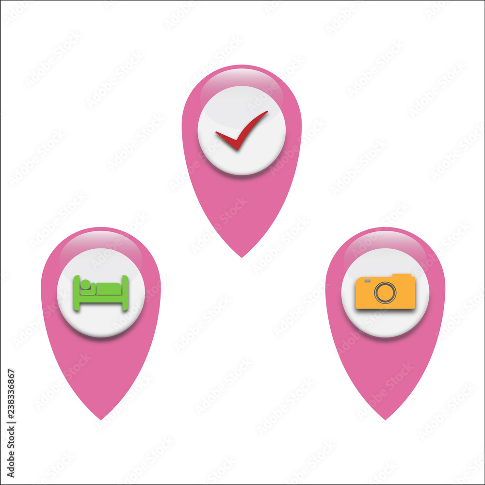 Poster gps logo vector. gps vector. gps icon. navigation vector logo. navigation vector icon. travel logo. 