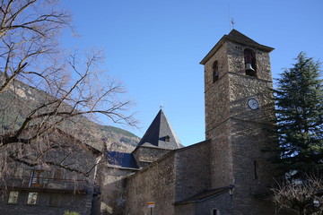 Fototapeta na wymiar Benasque. Village of Huesca in Aragon, Spain