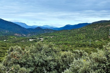 Corsica-outlook near village Castirla