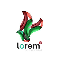 Naklejka premium Geometric abstract business icon template, smooth shape