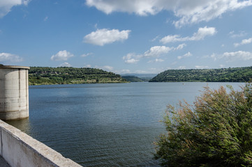 View Lake Barrocus in Isili  town in the historical region of Sarcidano, province of South Sardinia.