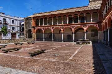 Fototapeta premium Old Convent of San Francisco (Iglesia de San Francisco) at Compas de San Francisco Square in Cordoba, Spain, Andalusia region. Gothic renaissance temple remodeled in XVIII century in Baroque style.