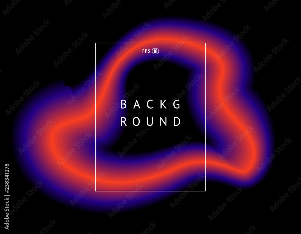 Poster beautiful colorful vector light effect of neon glow and flash. background with flying design element