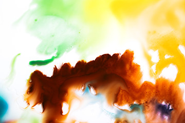 multicolored watercolor streaks and stains. background for design