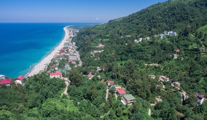 sea coast of Georgia view from above
summer vacation in Georgia
embankment of Georgia
