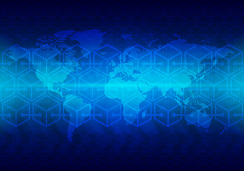 Obraz premium Hi-tech technology concept, abstract background.