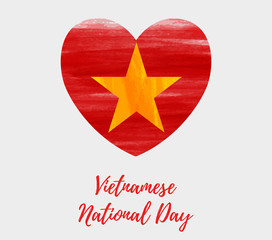 Vietnamese National Day holiday background