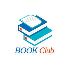 Book club inscription for invitation, promo , prints, flyer