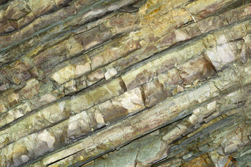 background horizontal layers of natural stone