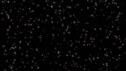 Background of multi-colored stars. Abstract background pattern.