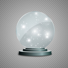 Glass Trophy Award. Vector illustration