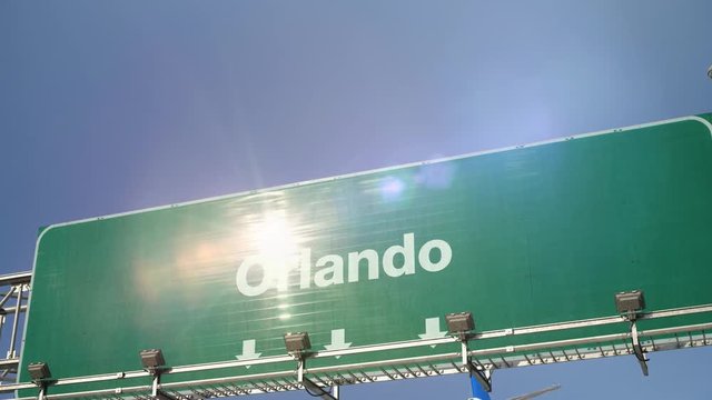 Airplane Landing Orlando