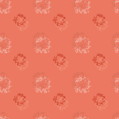 Seamless background pattern with colored diverse doodles.