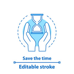 Time saving concept icon