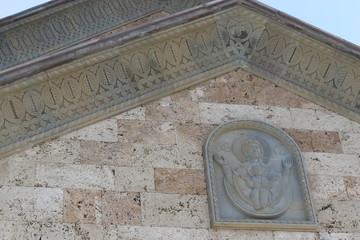 New christian church in Bodbe town in eastern Georgia