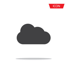 Cloud icon vector isolated on white background