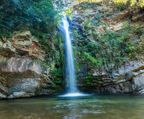 Fototapeta na wymiar Smooth Waterfall