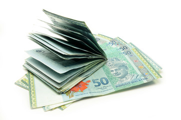 Stack of Malaysia Ringgit