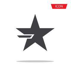 Fototapeta premium Star design Icon vector isolated on white background.