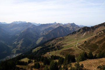 Naklejka premium Allgäuer Alpen - Blick vom Walmendinger Horn 