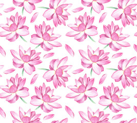 Obraz premium Lotus seamless background