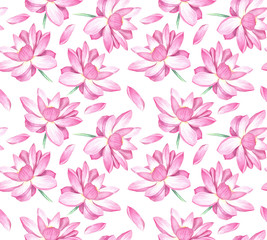 Lotus seamless background