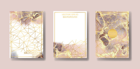 
wedding invitation. a great celebration of lovers. texture of liquid marble and gold. print for leaflets, banners, flyers, business cards, cards. trend vector
