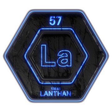 Sci Fi Button Lanthan