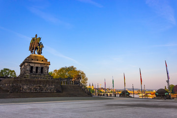 Monument of Kaiser Wilhelm I (Emperor William) for the unification of Germany, Deutsches Eck...